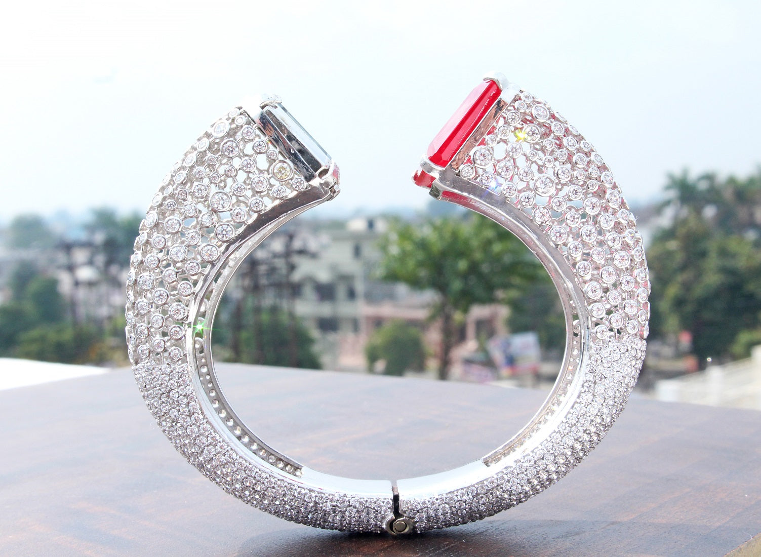 925 Sterling Silver Bangle Watch For Women