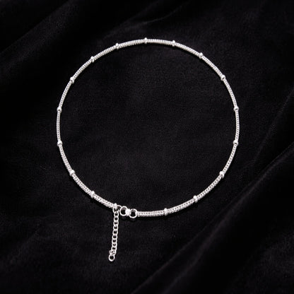 Silver Chain With Small Balls Design