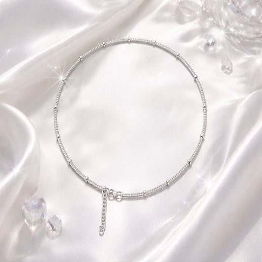 Silver Chain With Small Balls Design
