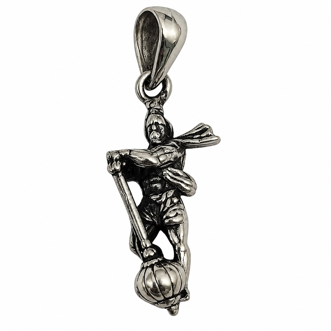Oxidised German Silver Hanuman Ji Pendant