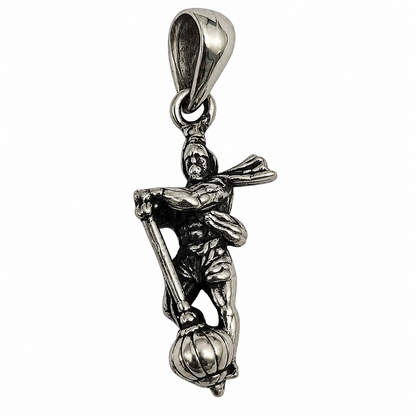 Oxidised German Silver Hanuman Ji Pendant