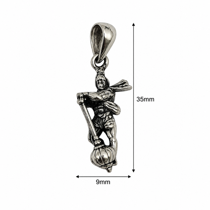 Oxidised German Silver Hanuman Ji Pendant