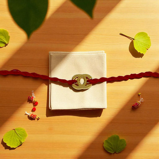 Silver Alphabets Rakhi For Brother