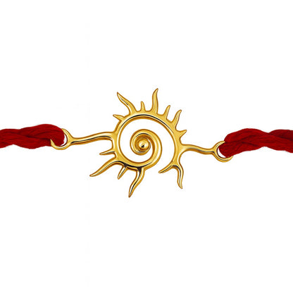 Silver Sun Rakhi For Brother