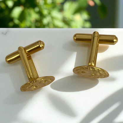 Gold Plated Alexander cufflinks