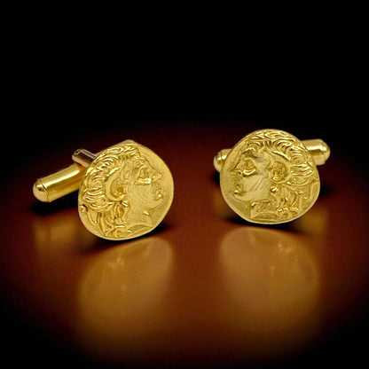 Gold Plated Alexander cufflinks