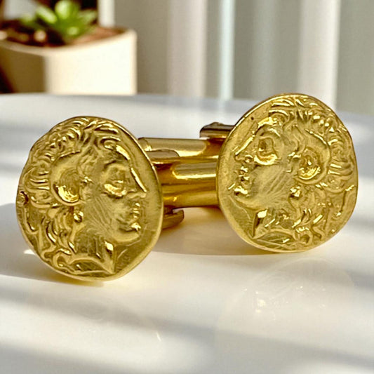 Gold Plated Alexander cufflinks