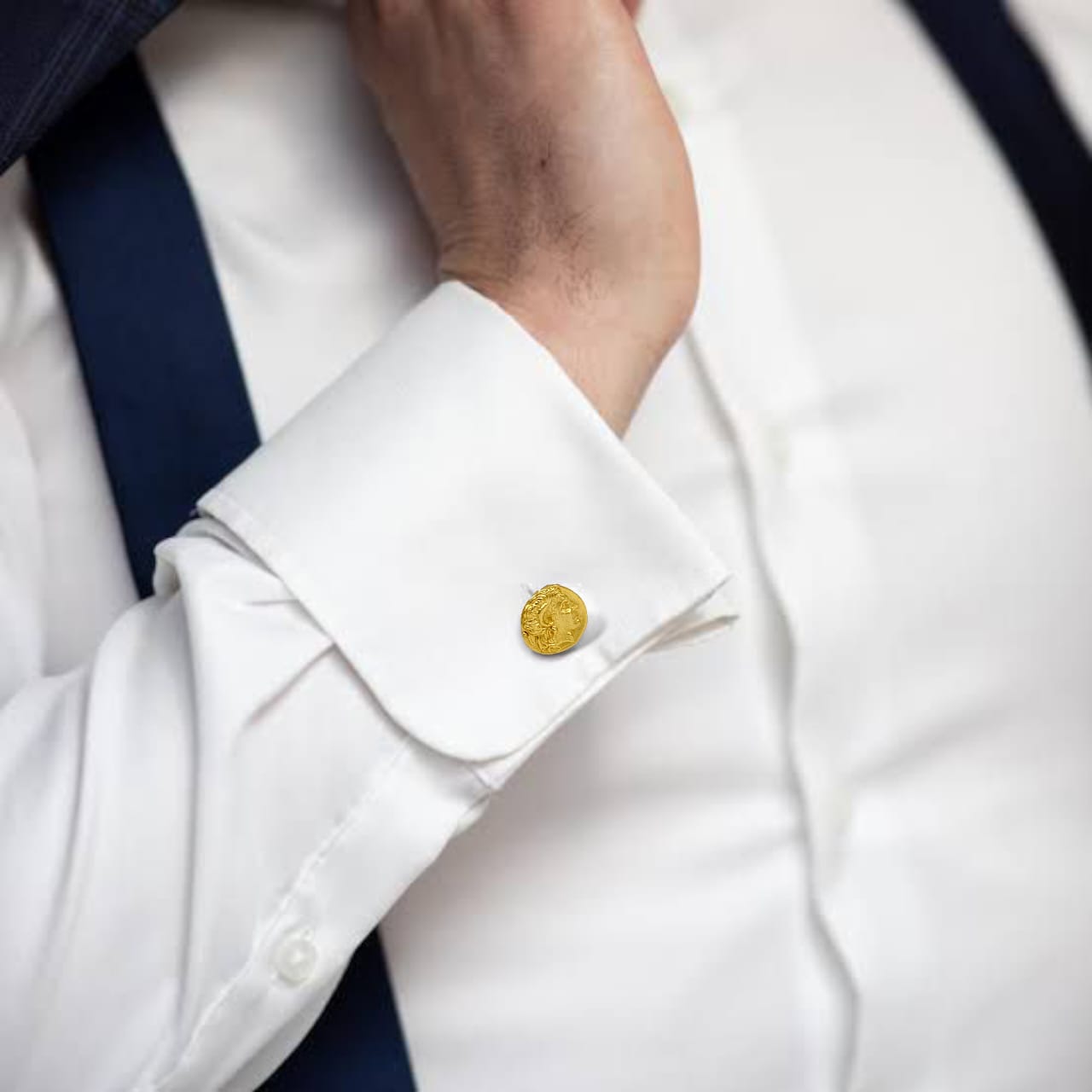 Gold Plated Alexander cufflinks