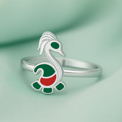 Peacock  Shape Toe RIng