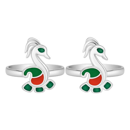 Peacock  Shape Toe RIng