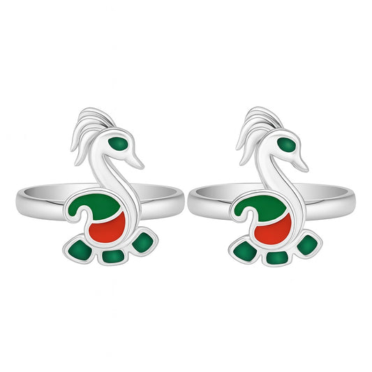 Peacock  Shape Toe RIng