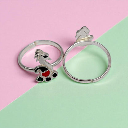 Peacock  Shape Toe RIng