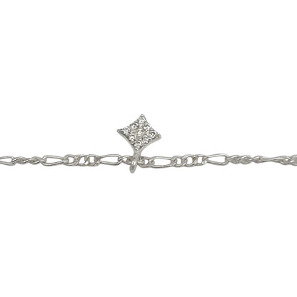 Silver Anklet with Star Charm 0-5 years (Pair)