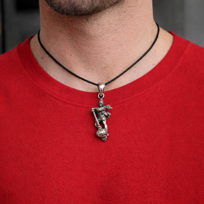 Oxidised German Silver Hanuman Ji Pendant