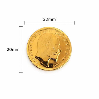 24k Gold-plated Edward VII Emperor Coin