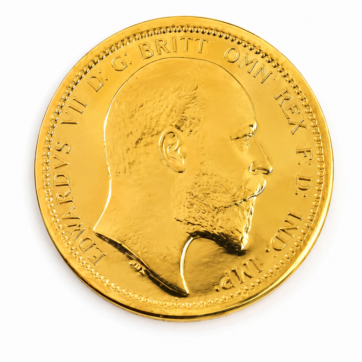 24k Gold-plated Edward VII Emperor Coin
