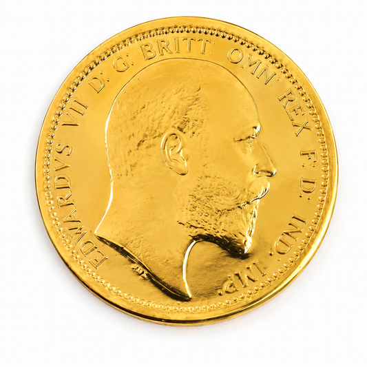 24k Gold-plated Edward VII Emperor Coin