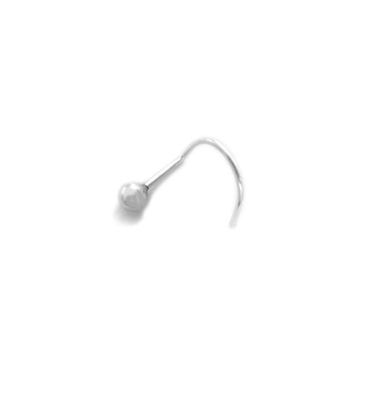 Plain Dot With Curved Wire Nose Pin