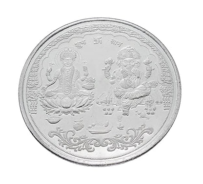 10g (XL) Laxmi Ganesha Silver Coin
