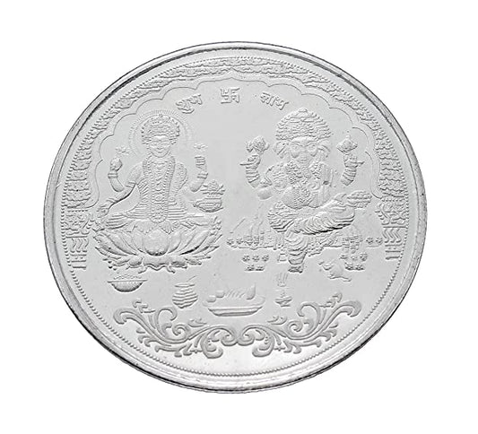 10g (XL) Laxmi Ganesha Silver Coin