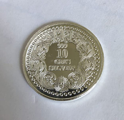 10g (XL) Laxmi Ganesha Silver Coin