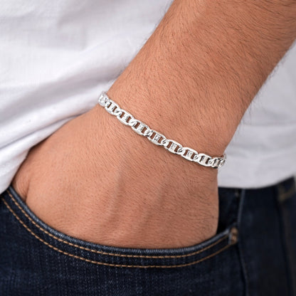 Silver Men’s Bracelet Chain