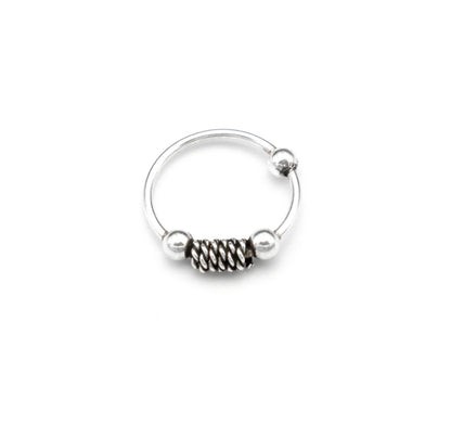 Twisted Coil Center Minimal Nose Ring