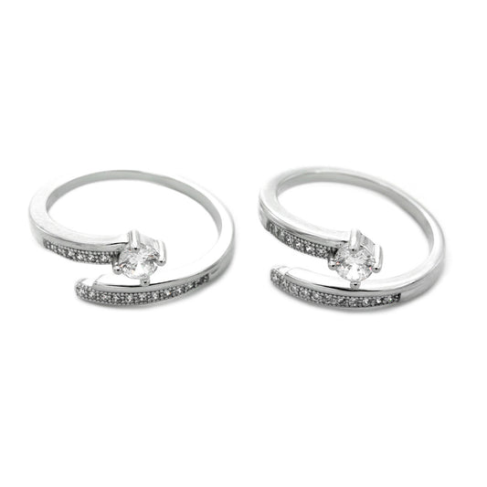 Solitaire Design Toe Ring