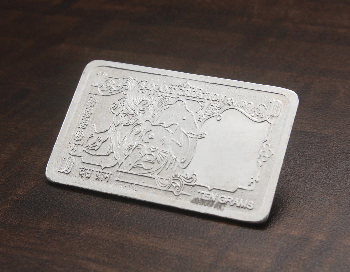 999 Silver Laxmi Ganesha Bar Coin For Diwali And Dhanteras
