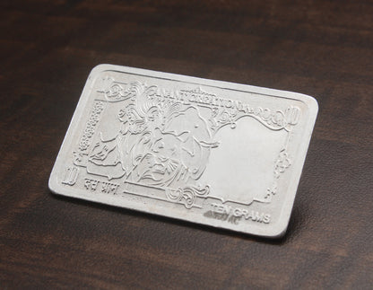 999 Silver Laxmi Ganesha Bar Coin For Diwali And Dhanteras
