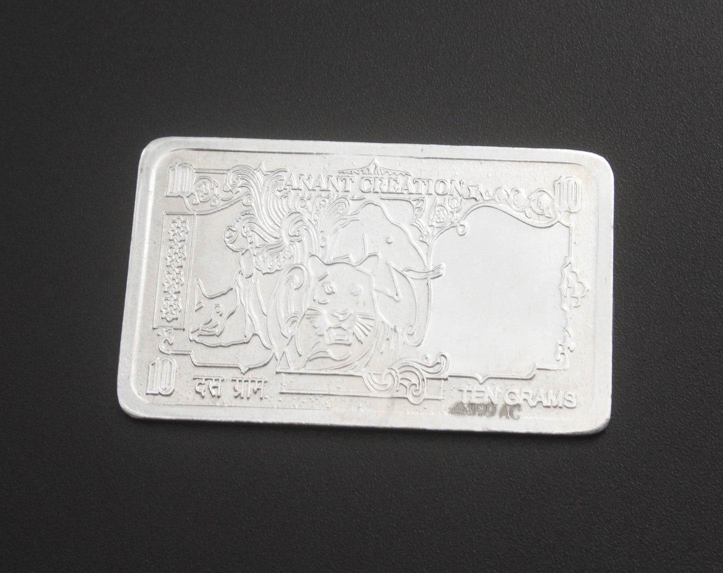 999 Silver Laxmi Ganesha Bar Coin For Diwali And Dhanteras