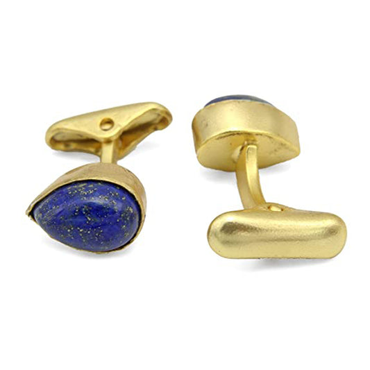 Lapis Lazuli Stone Drop Shape Cufflinks