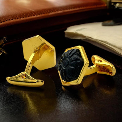 24kt Pure Gold Plated Premium Cufflink for Men