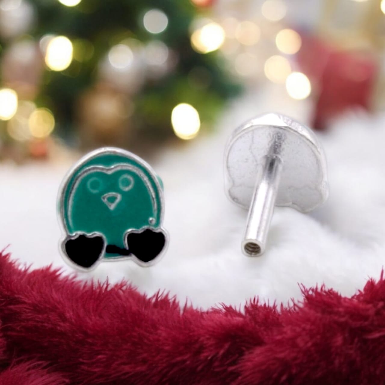 Penguin With Black Color Feet’s Earring For Kids Girls