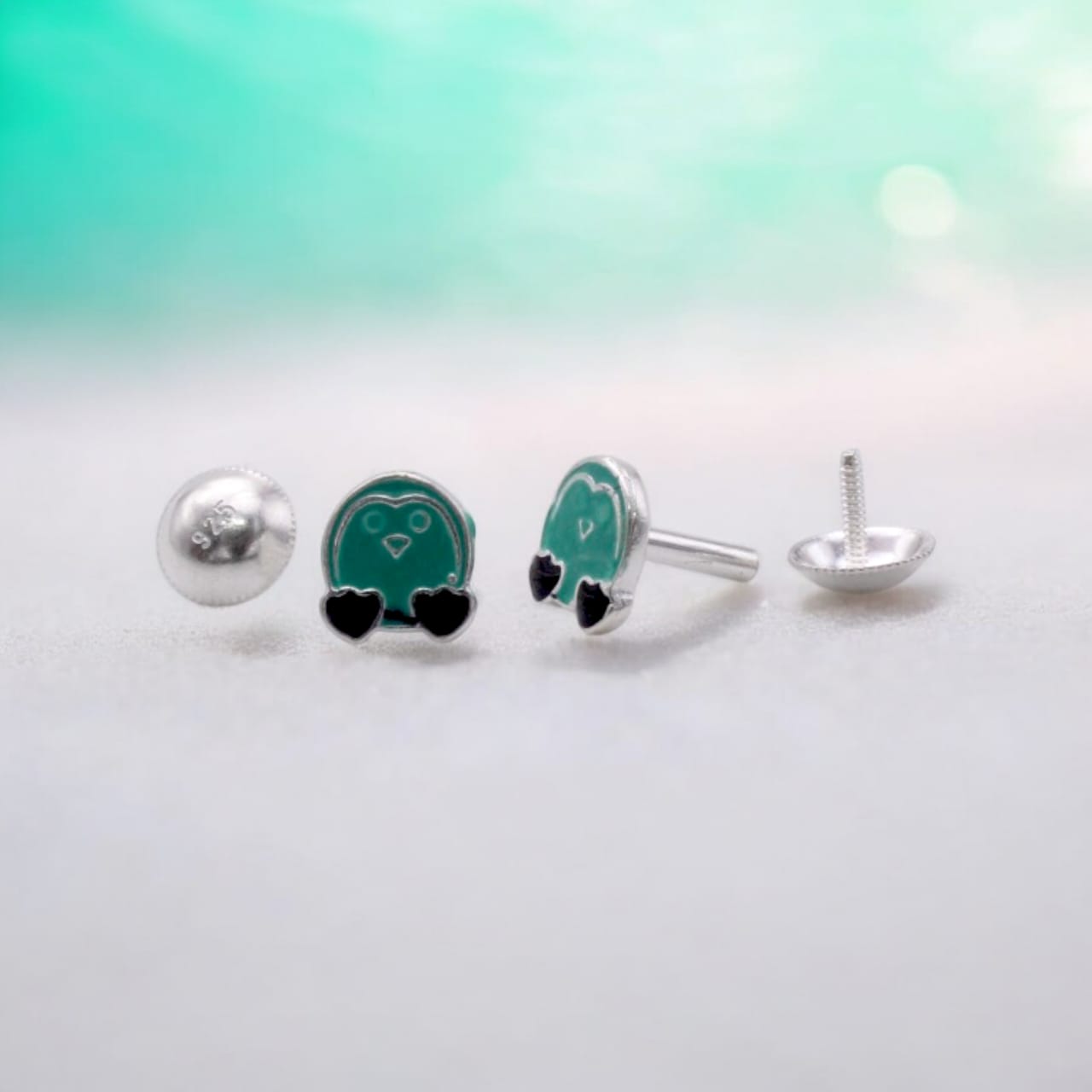 Penguin With Black Color Feet’s Earring For Kids Girls