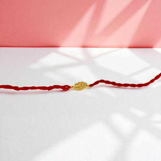 Silver Mor Pankh Rakhi for Brother