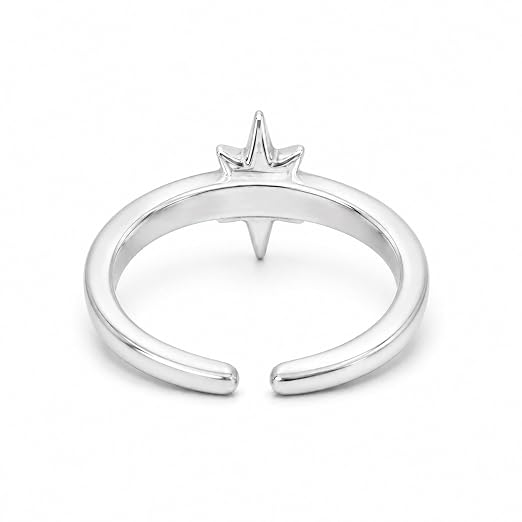 SIlver plated Celestial Star Adjustable Ring for Women & Girls