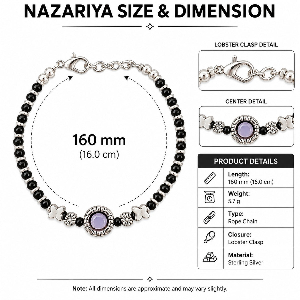 Pink Beaded Nazaria Bracelet