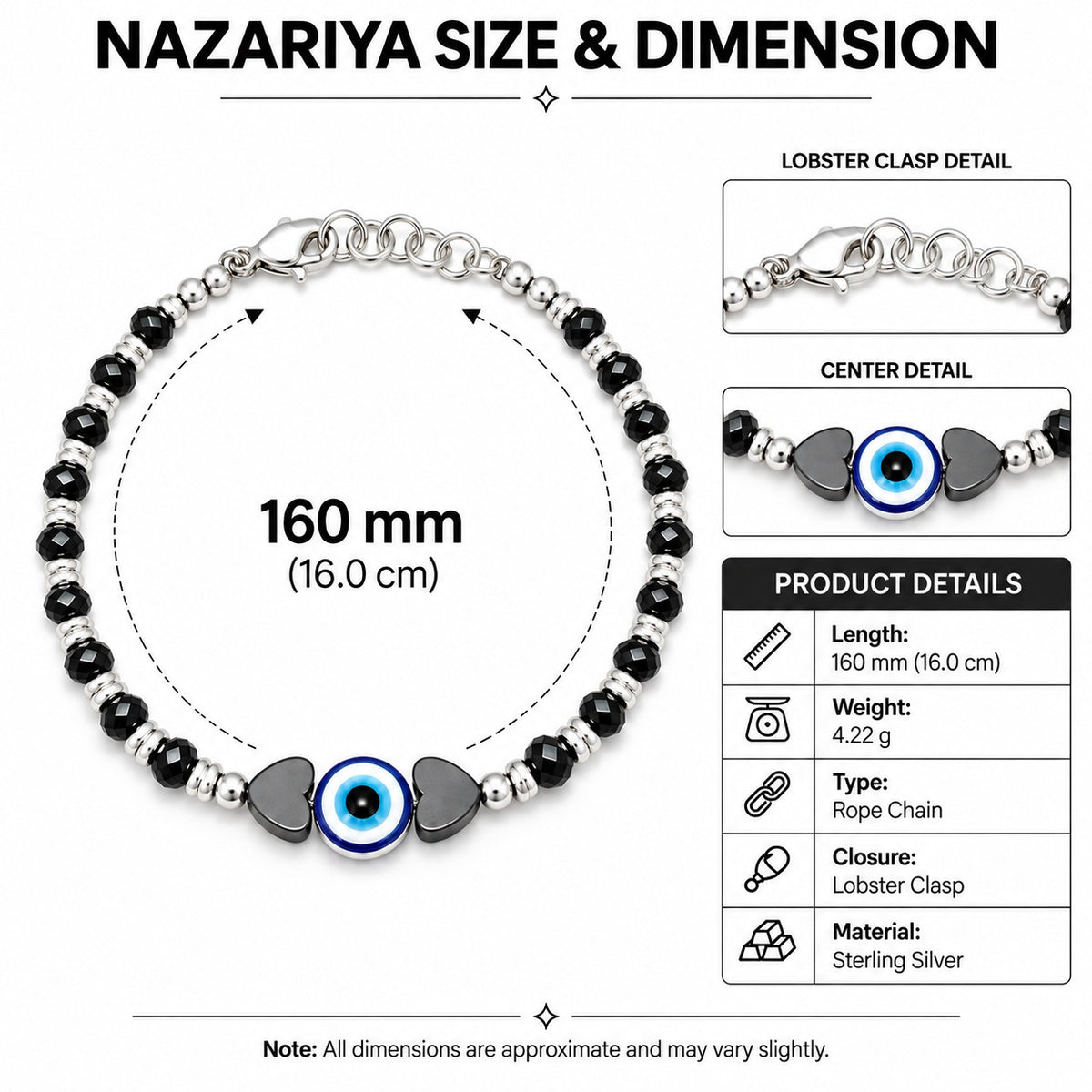 Blue Evil Eye Beaded Nazarias Bracelets
