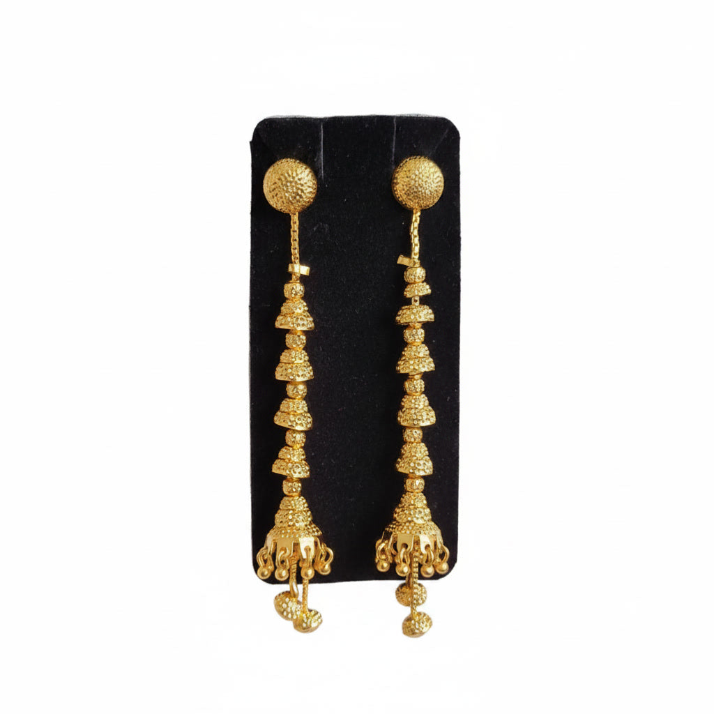 Gold Plated Traditional Long Jhumka
