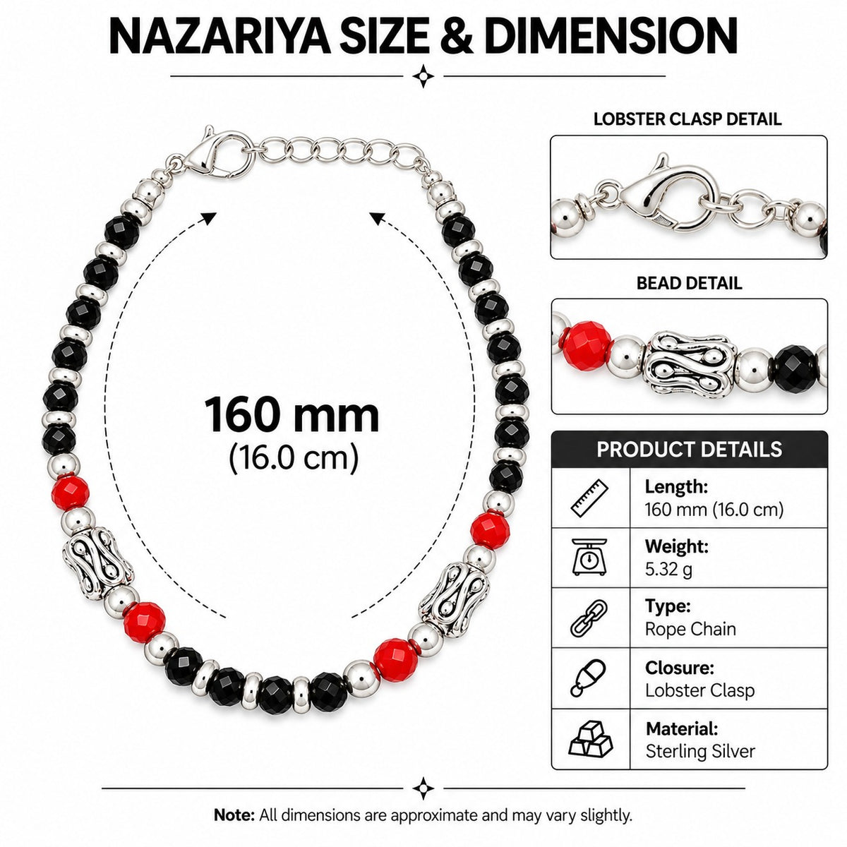 Black Red Bead Nazariya
