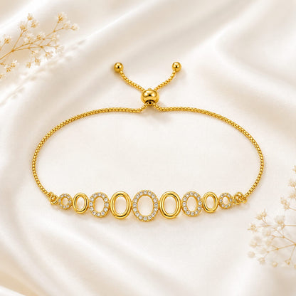 Gold Plated Oval Link Bracelet