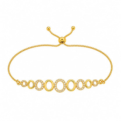 Gold Plated Oval Link Bracelet
