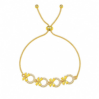 Gold Plated Circle Link Bracelet