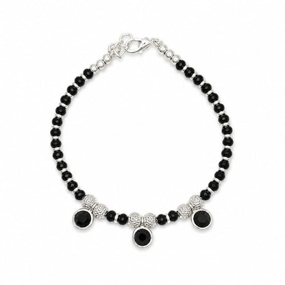 Black Three Beaded Nazariya Bracelets