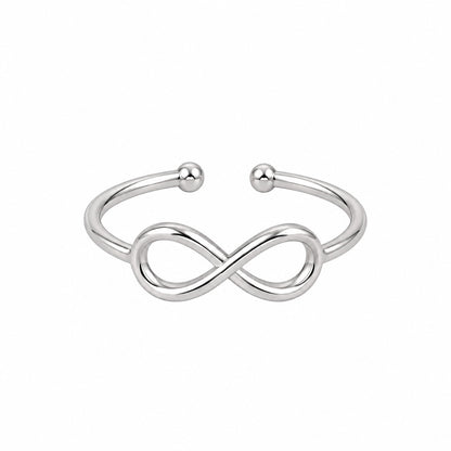 Silver Plated Baby Infinity Design Ring