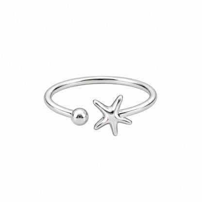 Silver Plated Baby Star Design Ring