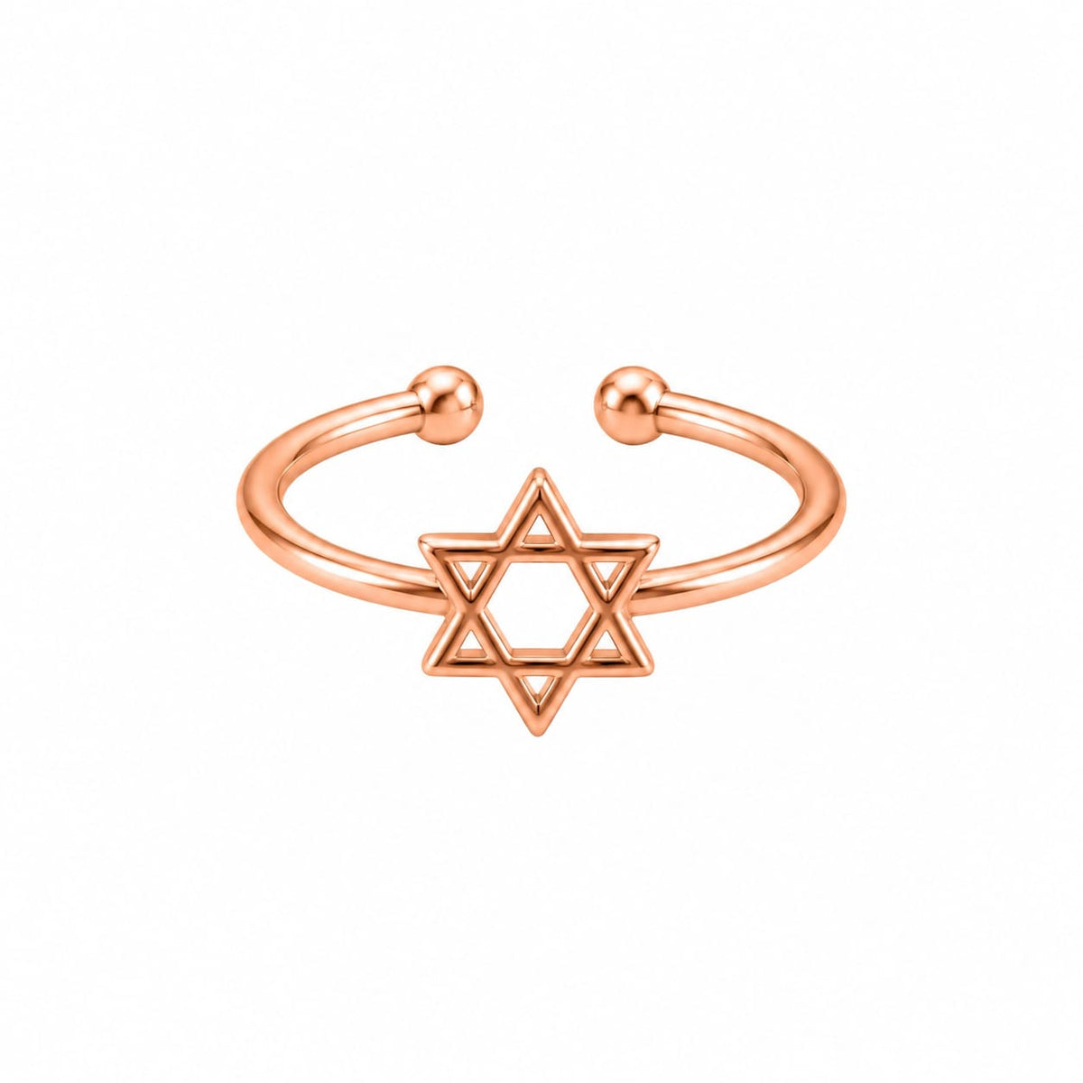 Rose Gold Plated Honeycomb Adjustable Ring