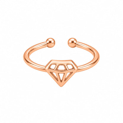 Rose Gold Plated Daimond desgin Ring