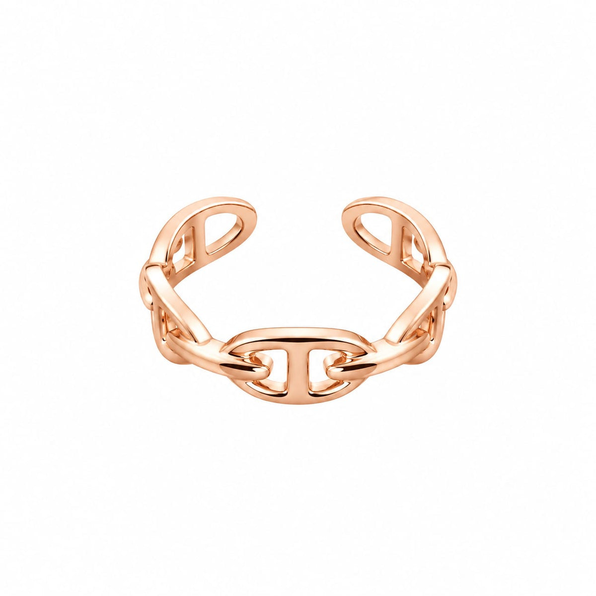 Rose Gold Chain Shape Ring